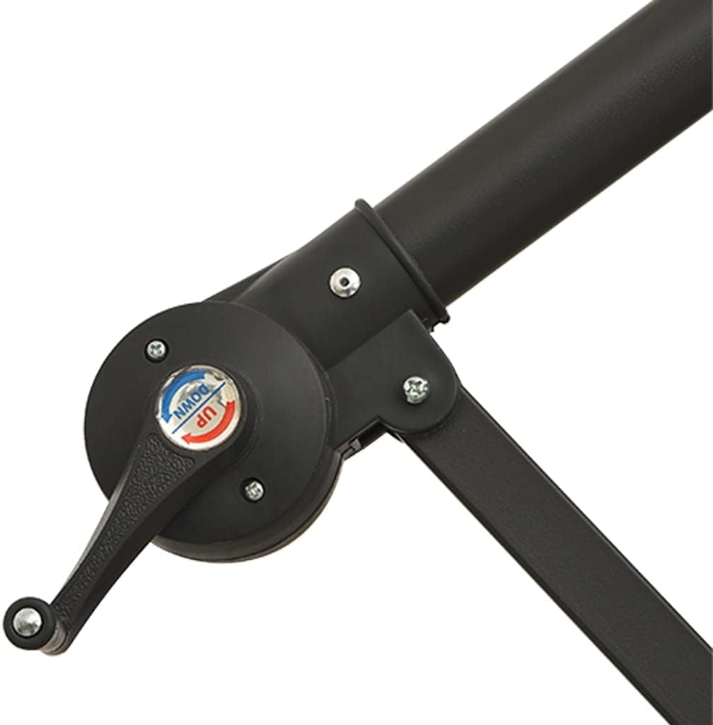 vidaXL Ampelschirm LED 300cm Anthrazit Sonnenschirm Kurbelschirm Gartenschirm 300 cm Anthrazit, 300