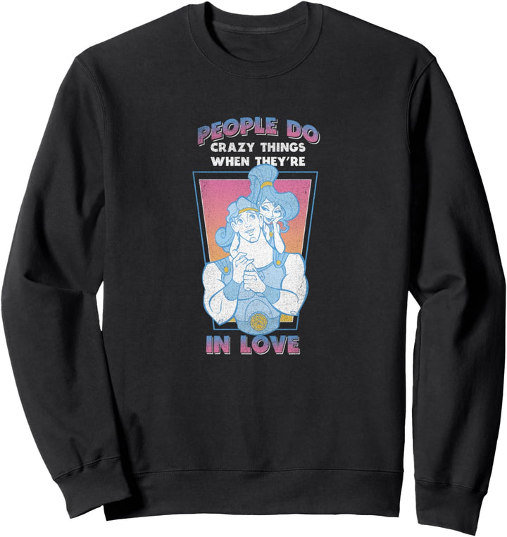 Disney Hercules Megara Vintage Love Quote Fleece Sweatshirt
