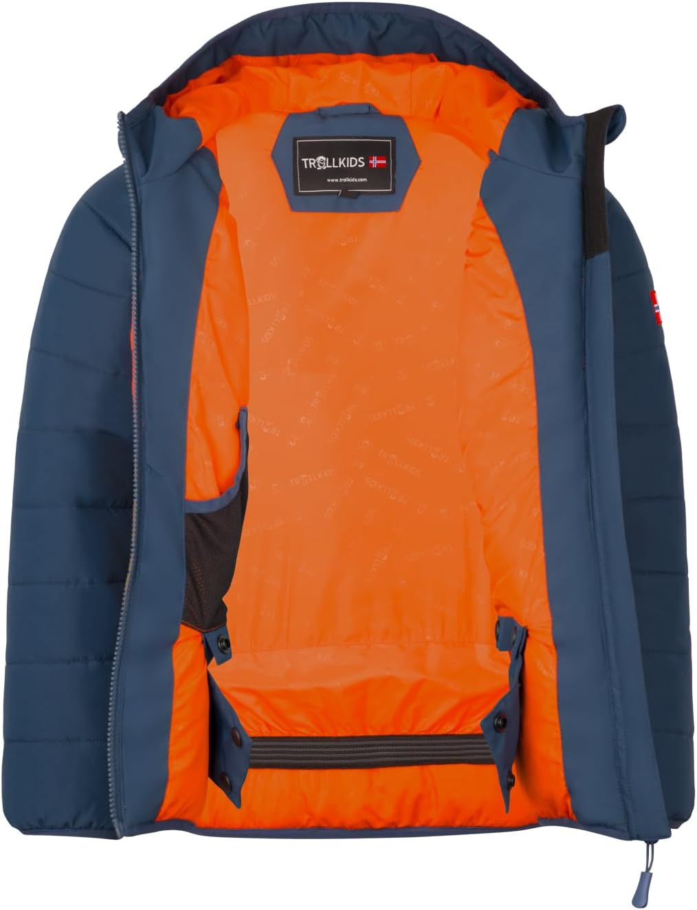 Trollkids Kids Hafjell Snow Jacket PRO Bronze/Blue 92, Bronze/Blue 92