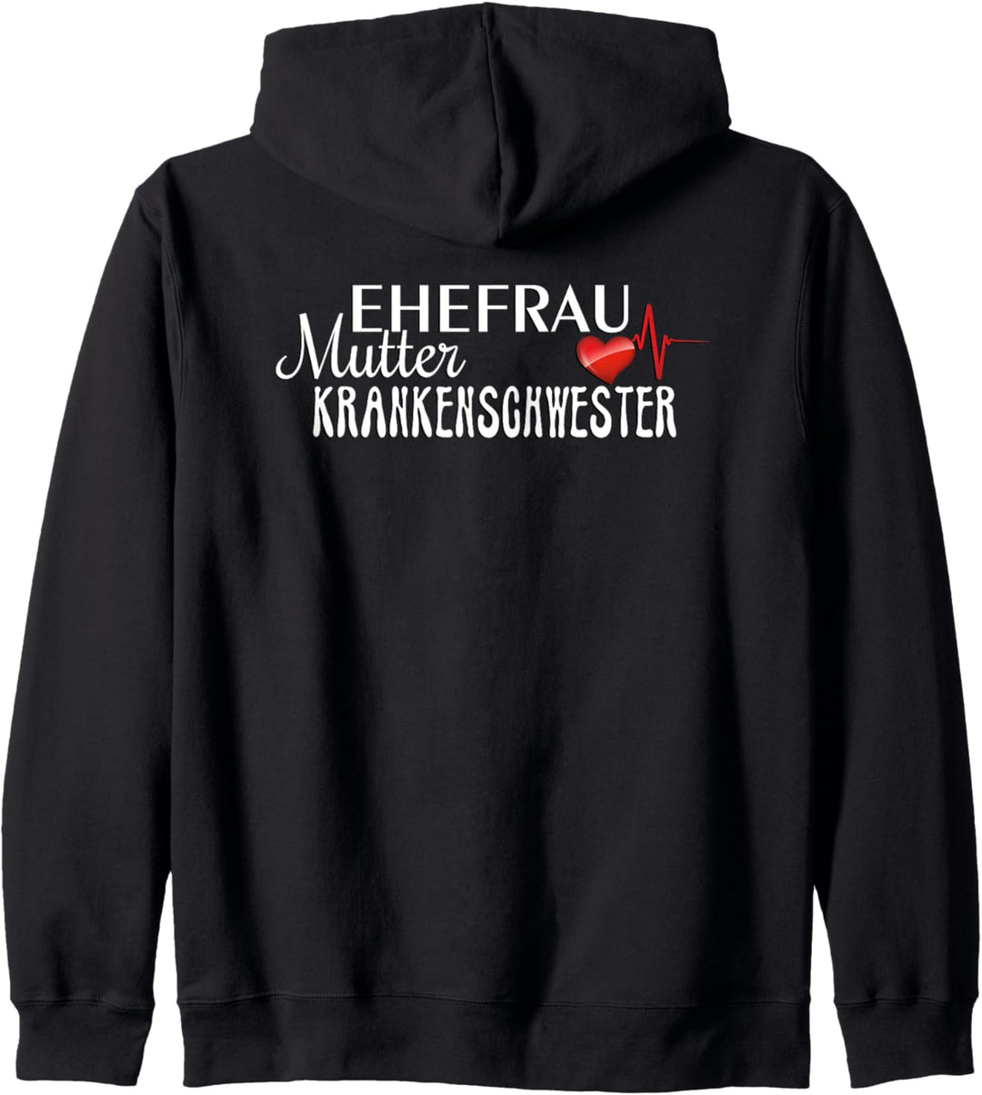Ehefrau Mutter Krankenschwester - Herzkurve 2 - Fan Fun Kapuzenjacke