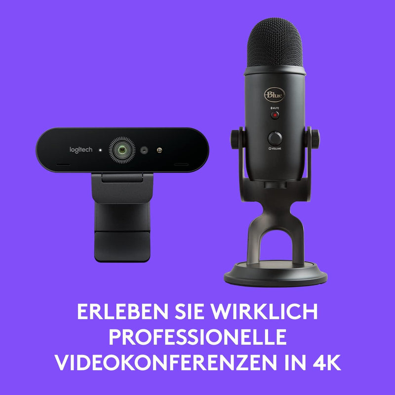 Logitech Brio and Blue Microphones Yeti – Die perfekte Lösung für optimale Ton- und Videoqualität, E