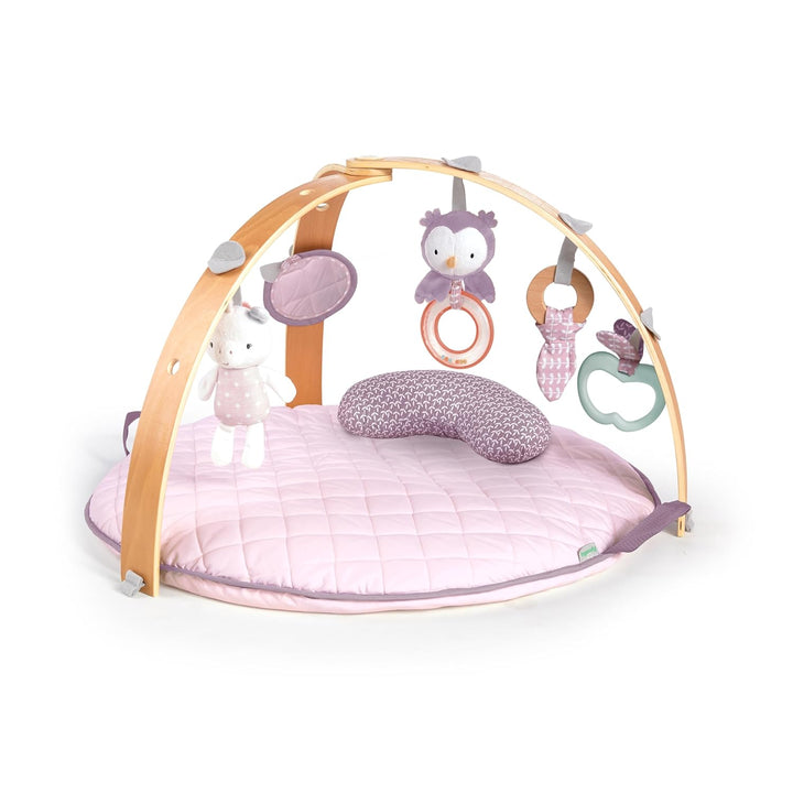 Ingenuity 12421 Cozy Spot Calla Wendedecke mit Spielbogen aus Holz, abnehmbaren Spielzeugen, Stützki