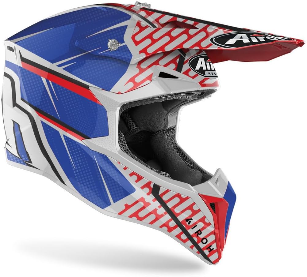 Airoh Unisex Wr Helmet XXL Rot Blau, XXL Rot Blau