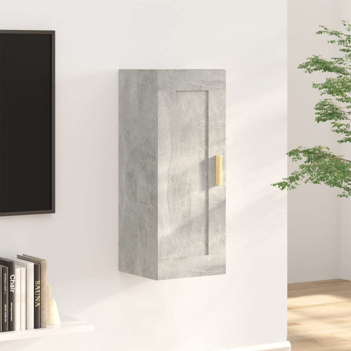 35x34x90 cm Wandschrank mit 3 Fächern TV Schrank Hängeschrank Badezimmerschrank Küchenschrank für Wo