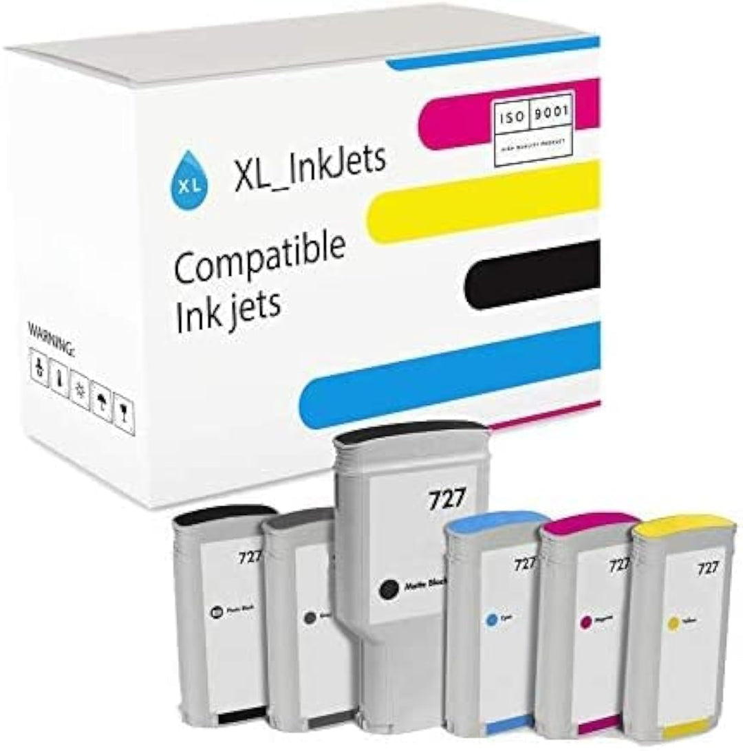 XL-Ink kompatibel für HP 727, (300ml x MBK/ 130ml x PBk/130ml x C/130ml /M x130ml x Y/130ml x G) 6-S