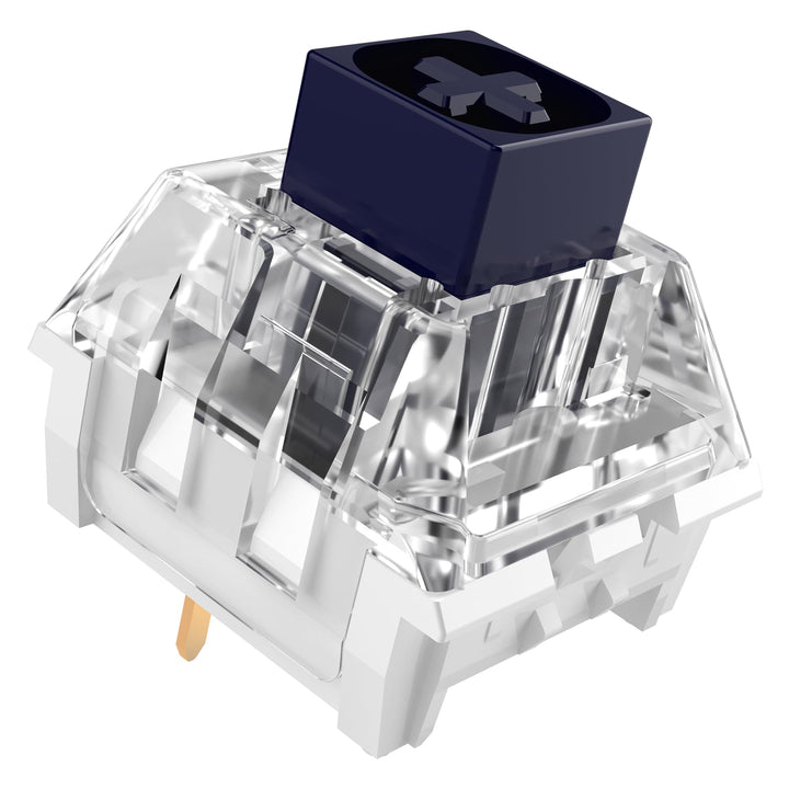 Zjmehty Kailh Box Navy Schalter für mechanische Gaming-Tastatur,3-Pin 60gf Clicky/Factory Lubed/IP56