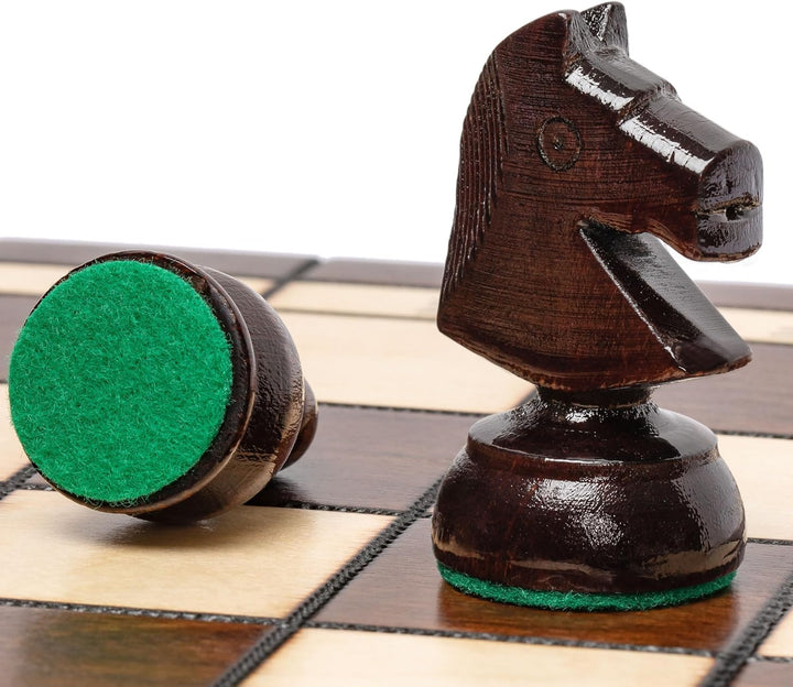 Husaria European International Chess Holzspielset King's Classic - 45 Zentimeter Grosses Schachspiel