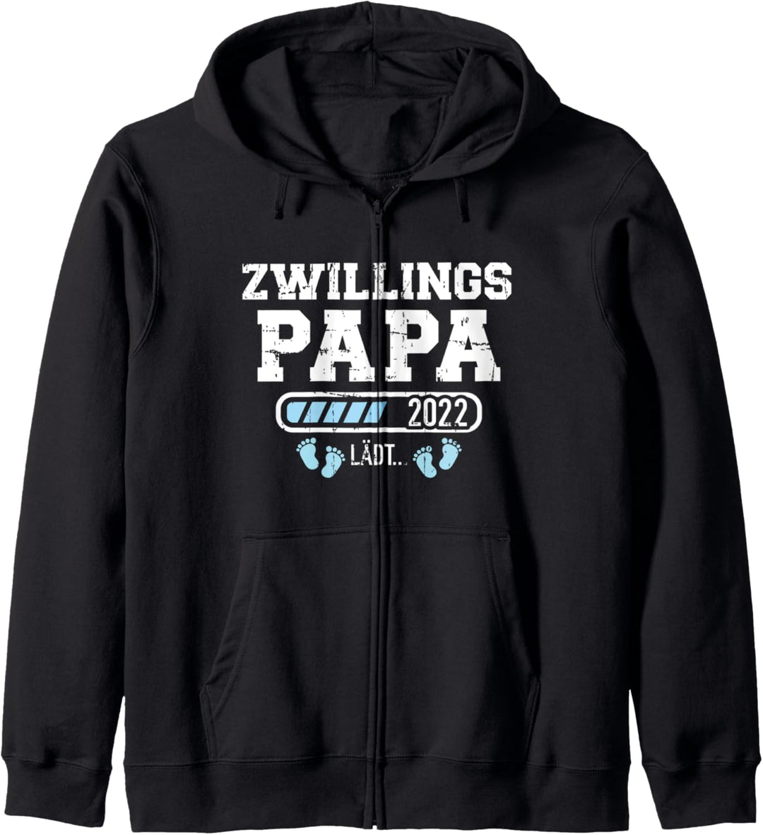 Zwillingspapa 2022 loading Vater von Zwillingen Kapuzenjacke
