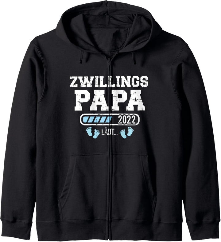 Zwillingspapa 2022 loading Vater von Zwillingen Kapuzenjacke