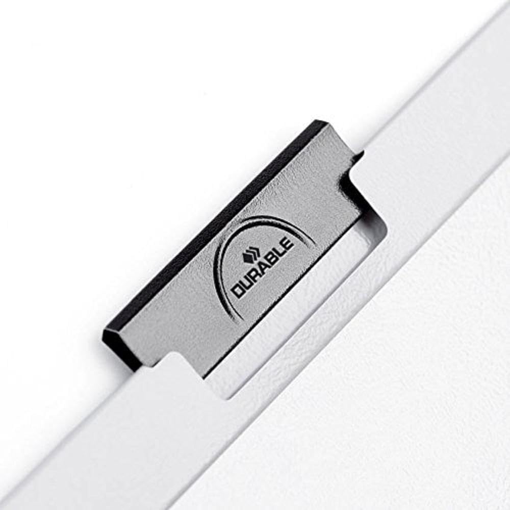 Durable Klemm-Mappe Duraclip Original 30 (für 1-30 Blatt A4), 25 Stück, anthrazit/grau, 220057 anthr