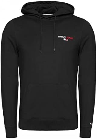 Tommy Jeans Herren TJM Tommy Chest Graphic Hoodie Hose M Schwarz, M Schwarz