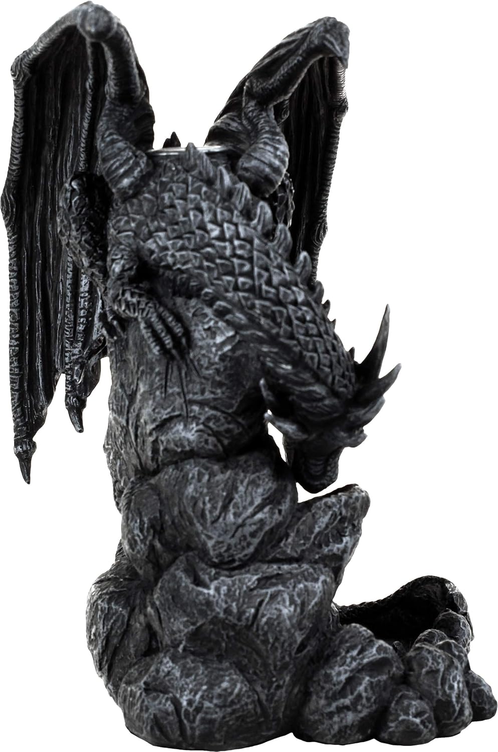 Nemesis Now Dragon Pool Backflow Incense Burner 19cm Black Räuchergefäss Drachenbecken, 19 cm, Schwa