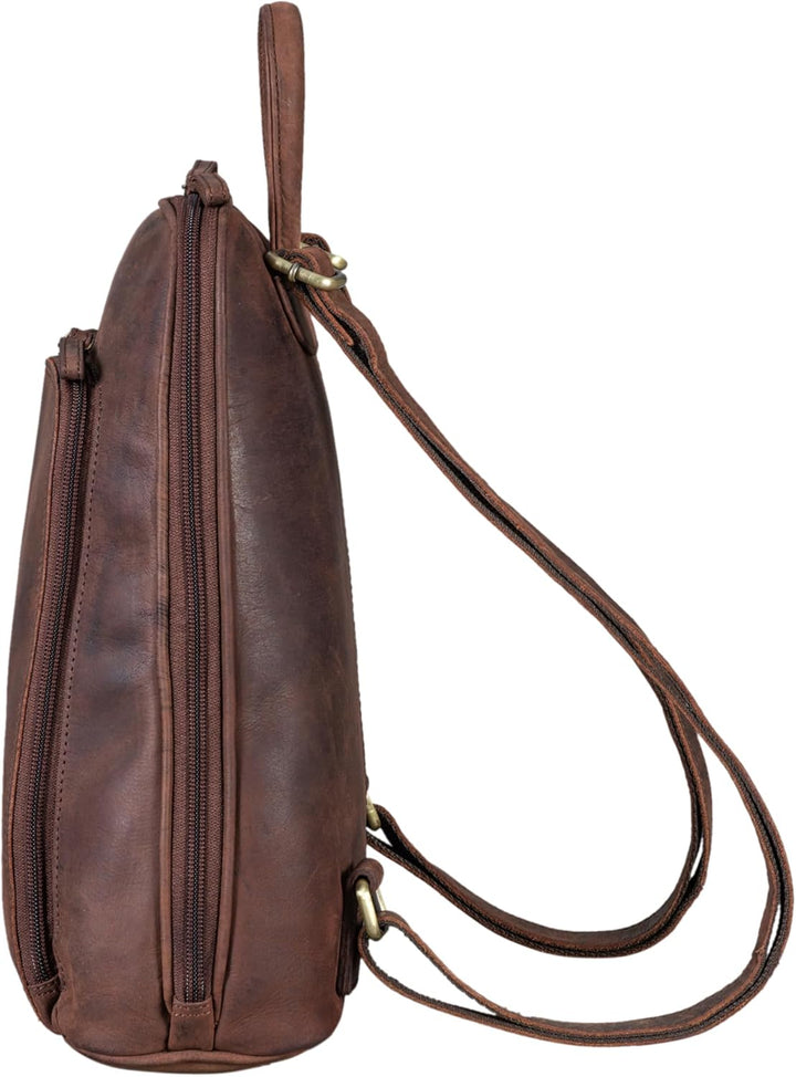 STILORD 'Martha' Lederrucksack Frauen Vintage Daypack Damen Rucksack Elegant und Modern für City Aus