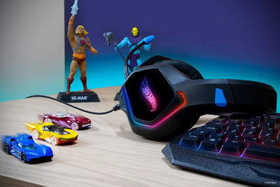 KROM Gaming headset Hot Wheels Kanyon - headset einstellbares Mikrofon, 7.1 Sound, LED RGB, Verstell