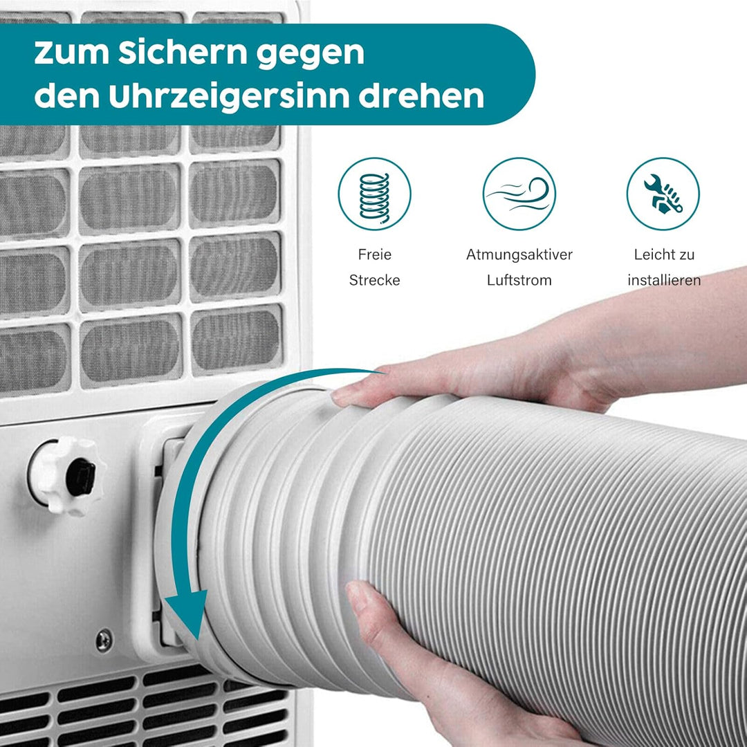 Watris Veiyi Klimaanlage Schlauch, 3 Meter 150mm Abluftschlauch Klimagerät, Länge Klimaanlagenschlau
