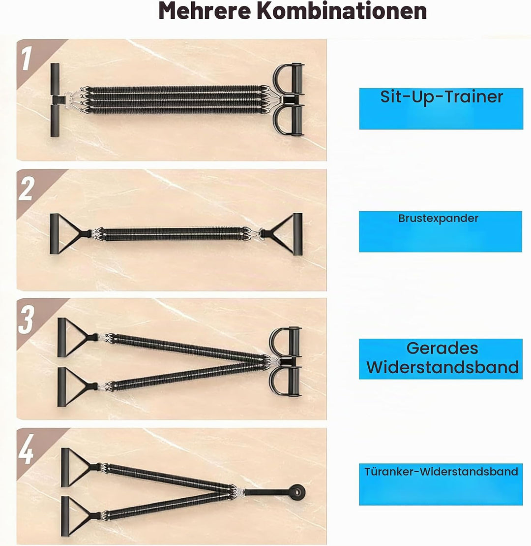 Bauchtrainer Bodybuilding Expander Bauchtrainer Multifunktionstrainer Sit-Up Trainingsgeräte Elastis