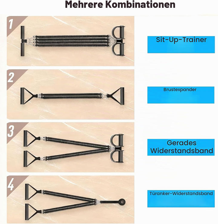 Bauchtrainer Bodybuilding Expander Bauchtrainer Multifunktionstrainer Sit-Up Trainingsgeräte Elastis