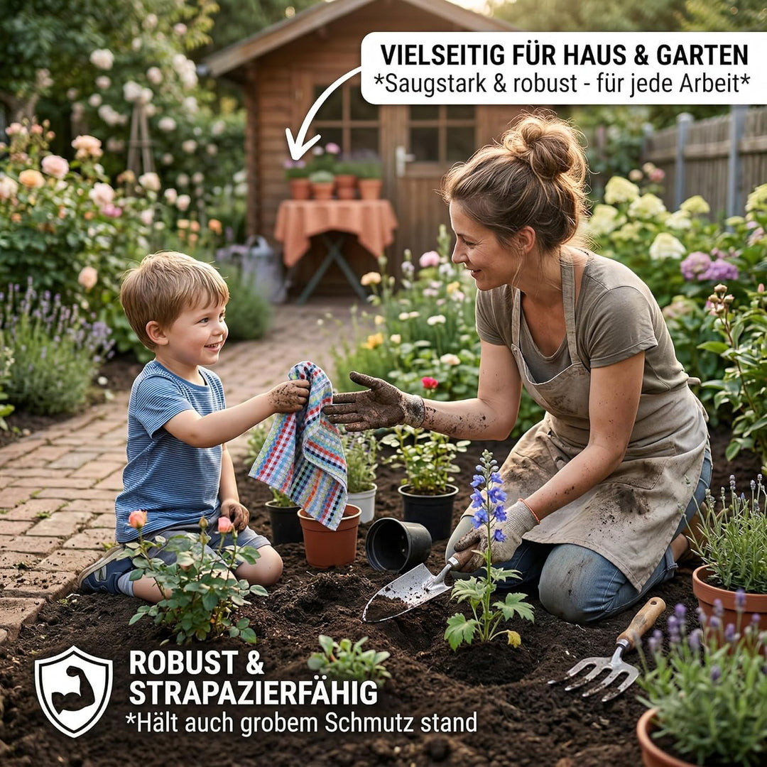 Betz 12er Set Grubentuch Arbeitshandtuch Küchentücher Geschirrtuch Handtuch 100% Baumwolle HELGOLAND