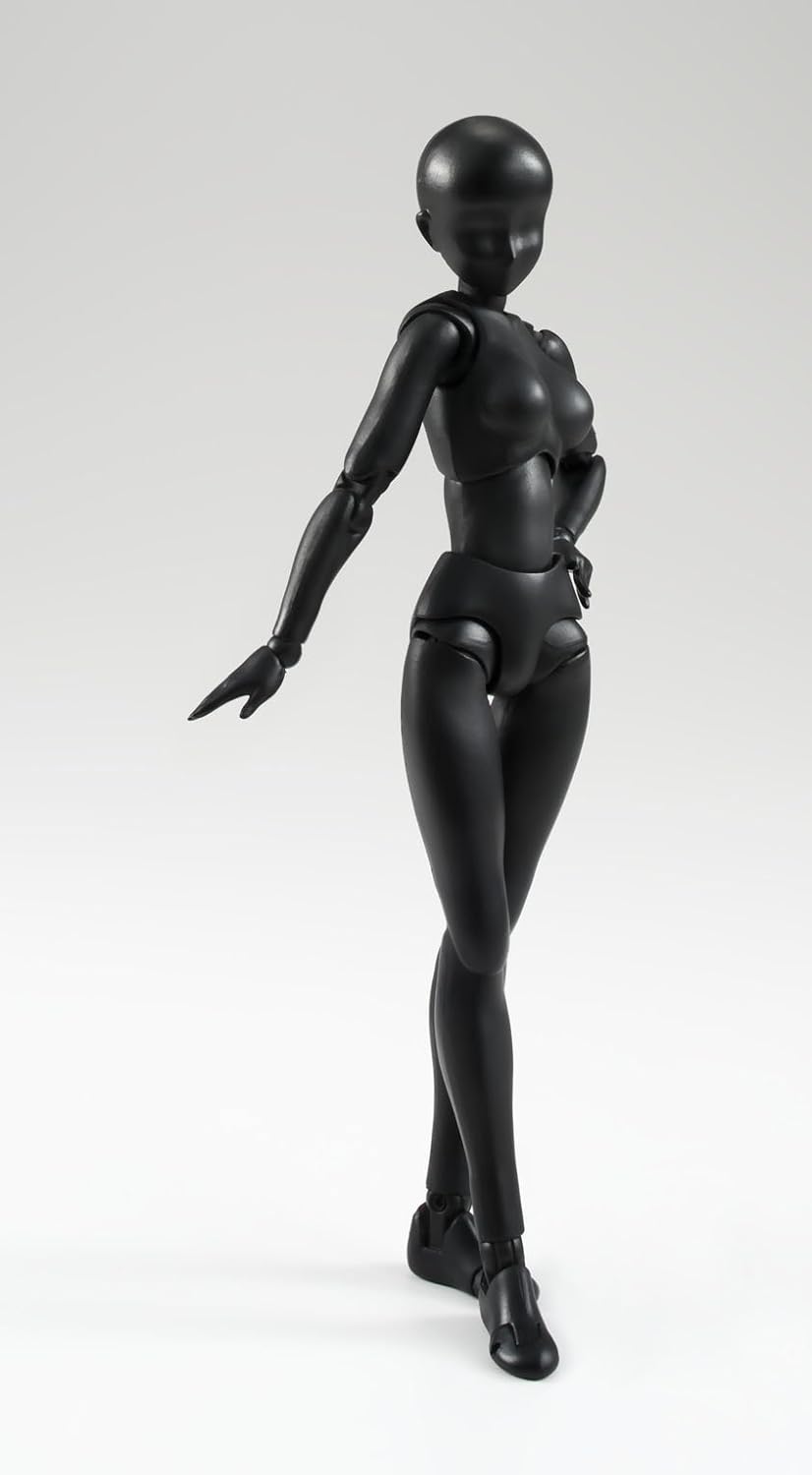 Bandai Tamashii Nations S.H.Figuarts Body-Chan (Woman) (Solid Black Color Ver.) Frau Schwarze Farbe