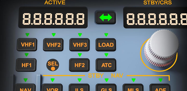 WINGFLEXSIM A320RMP CUBE Flugsimulator Radio Management Panel mit RMP/ATC/TCAS & Side Panel Funktion