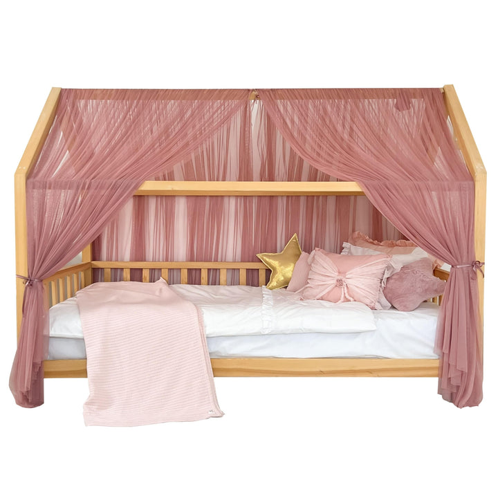 Montessori Betthimmel für Kinderzimmer für Mädchen und Jungen, elegantes Tüll-Kinderzimmer-Dekor, Kl