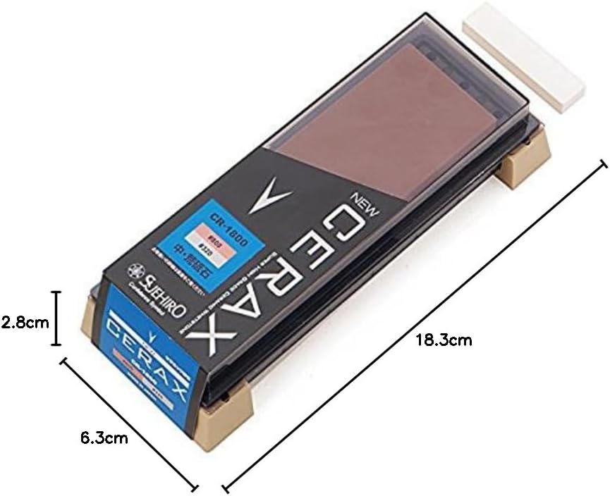 Suehiro Cerax Doppelseitiger Schleifstein (mittel und mittelrau) CR-1800 CR-1800 (#320/#800), CR-180
