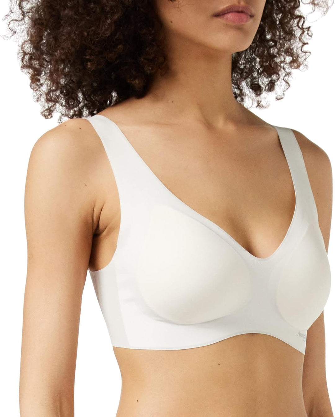 Sloggi - Zero Feel 2.0 - Damen - BH ohne Bügel - Breite Träger - Atmungsaktiv M Angora, M Angora