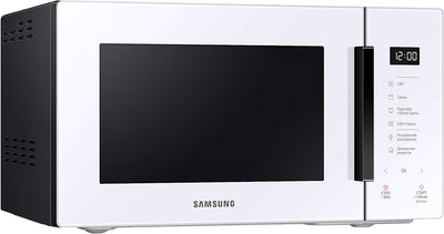 Samsung MG23T5018AW Mikrowelle, 23 Liter, 1100 W, automatisches Kochen und Home Dessert, Glass Desig