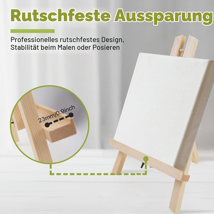 CONDA 6-Packung 30cm Tischplatte, Tragbar A-Rahmen Stativ Tischplatte Staffelei Set für Malerei Part