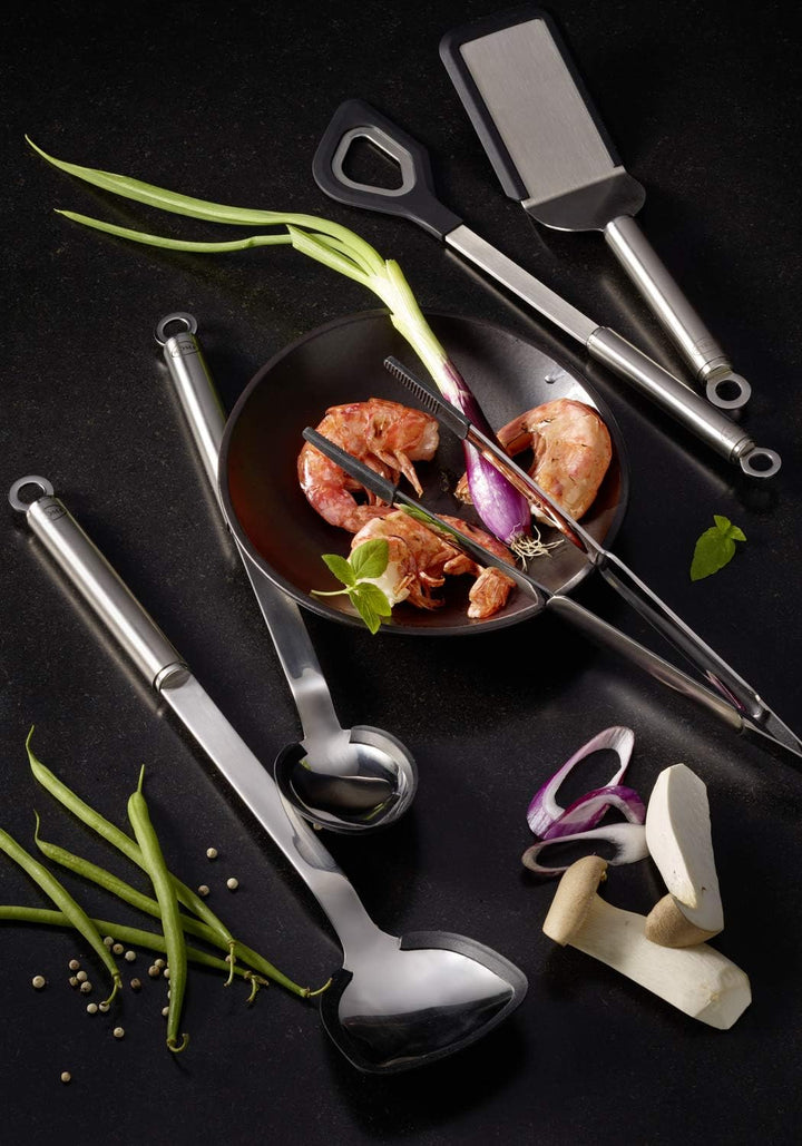 RÖSLE Gourmetzange Silikon, 30 cm & Spitzzange Silikon, Hochwertige Zange zum gezielten Greifen und