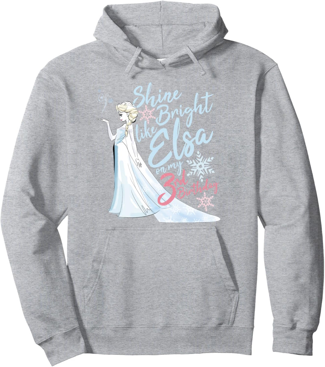 Disney Frozen Elsa Shine Bright On My 3rd Birthday Pullover Hoodie