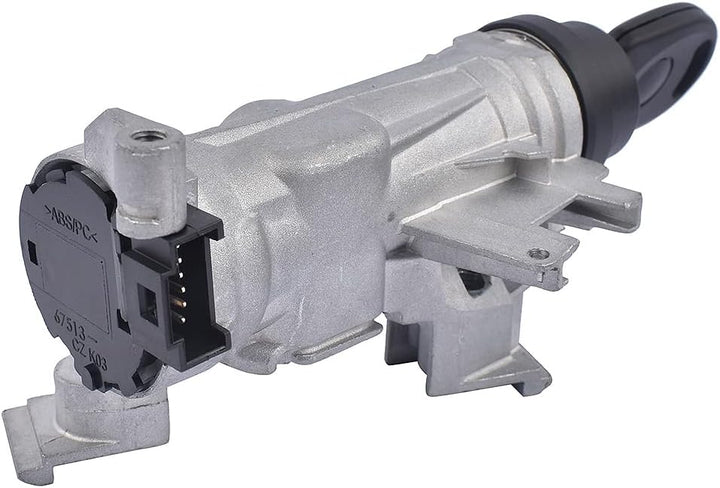 Flynsu Zündschalter mit Sperrzylinder Schlüssel für 1.4L 1.8L 2.0L 2006-2011 1K0905841 1K0905851B 1K