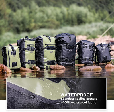 Rhinowalk Motorrad Sitztasche 8/15/30L Wasserdicht Motorradtasche Satteltaschen Gepäckträgertaschen