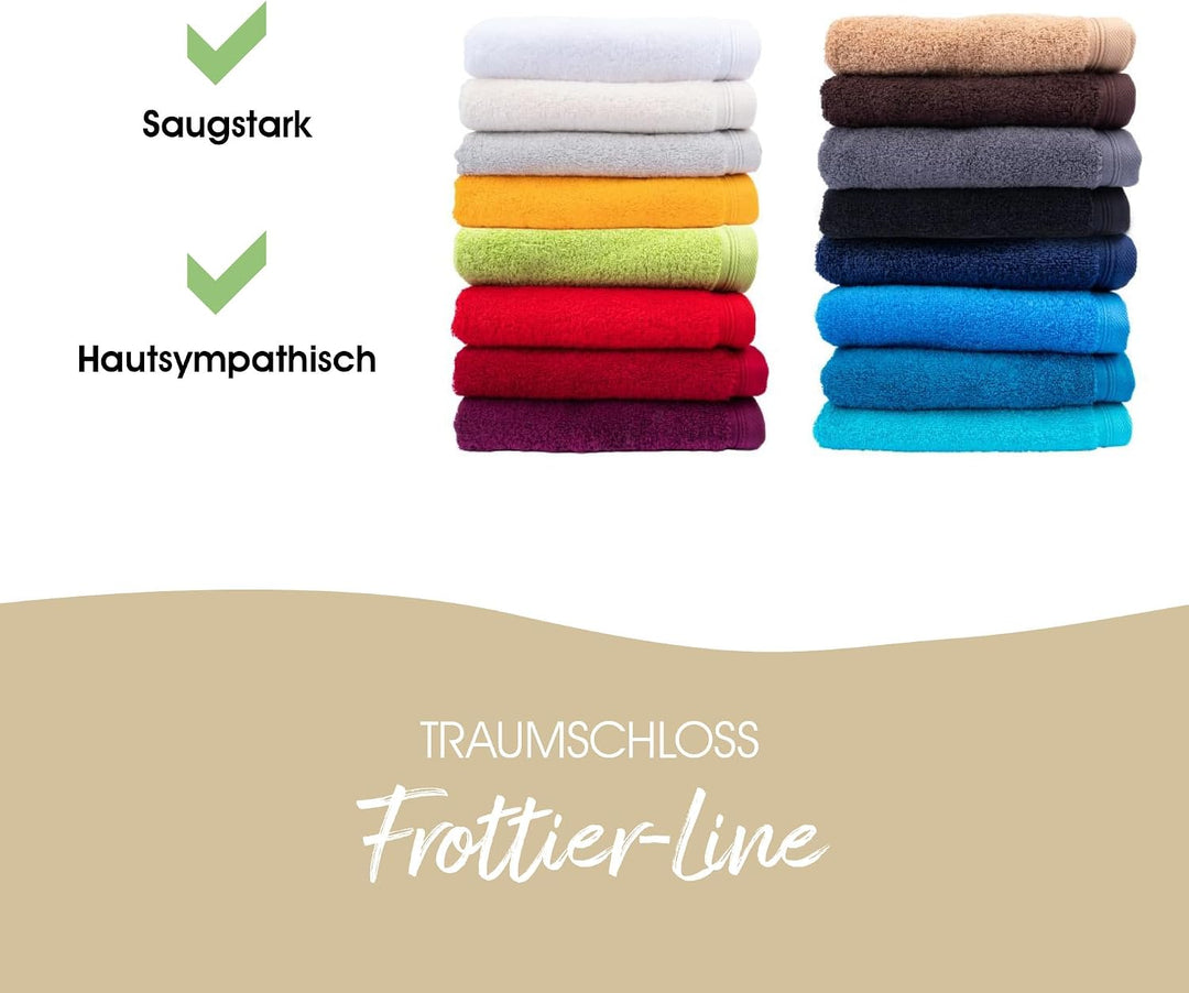 Traumschloss Badetuch »Frottier-Line« 100% Baumwolle | flauschig weich, Farbe:Bordeaux, Grösse:100x1
