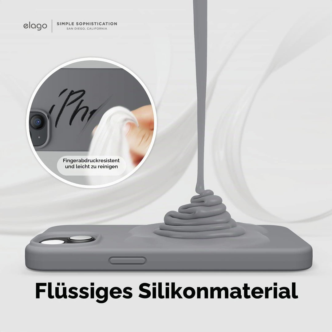 elago Schutzhülle für iPhone 14, Flüssigsilikon, Ganzkörper-Schutzhülle, stossfest, schlanke Handyhü