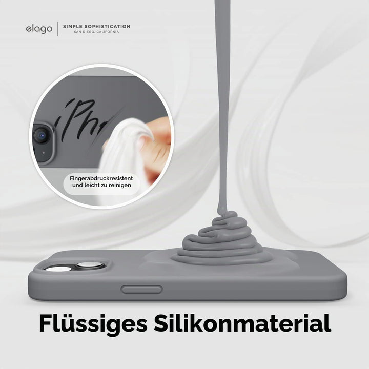 elago Schutzhülle für iPhone 14, Flüssigsilikon, Ganzkörper-Schutzhülle, stossfest, schlanke Handyhü