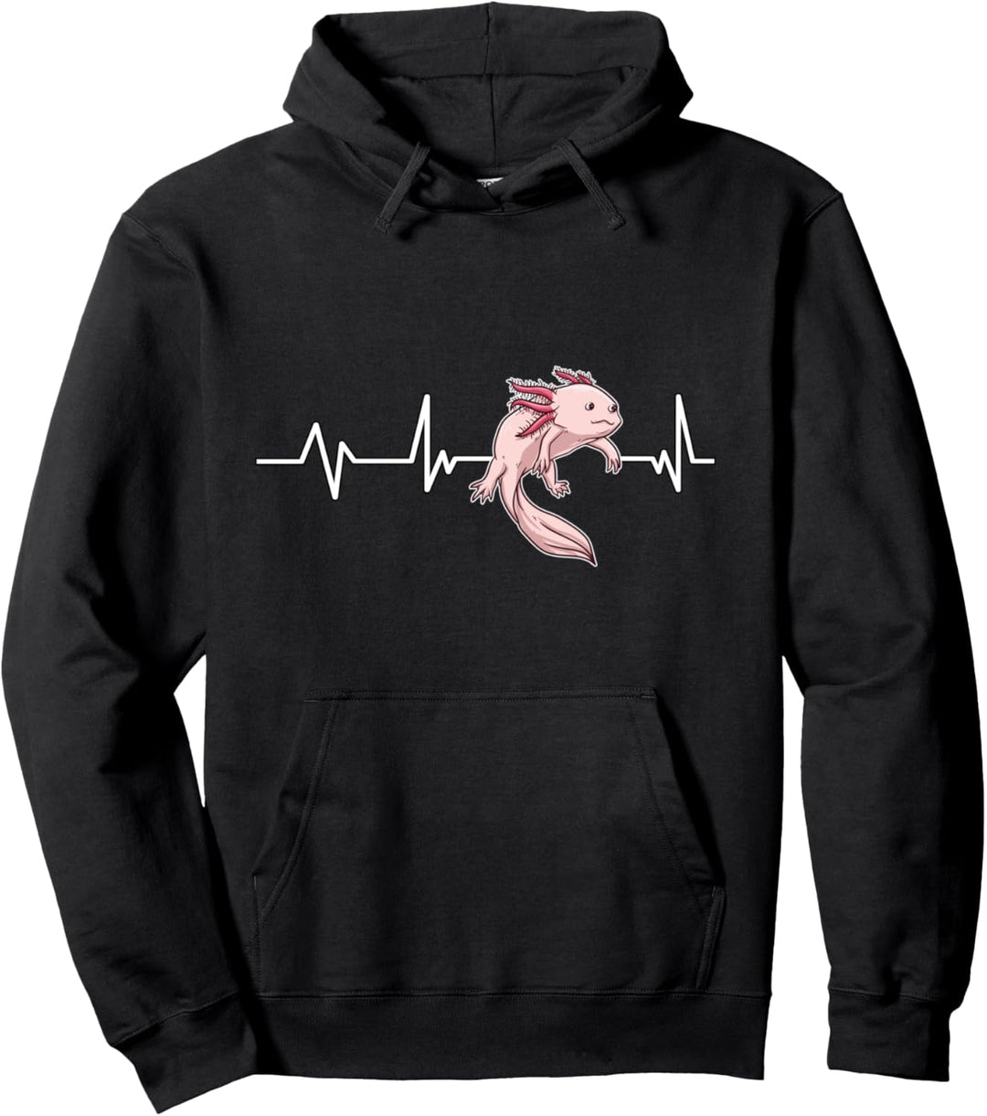Axolotl Heartbeat Axolotl Geschenk Axolotl Pullover Hoodie