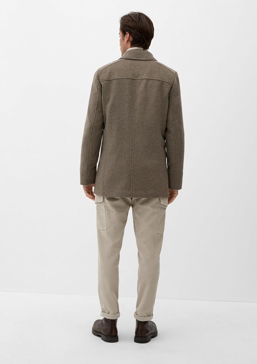s.Oliver Herren Wollmischungs-Mantel 54 Braun, 54 Braun