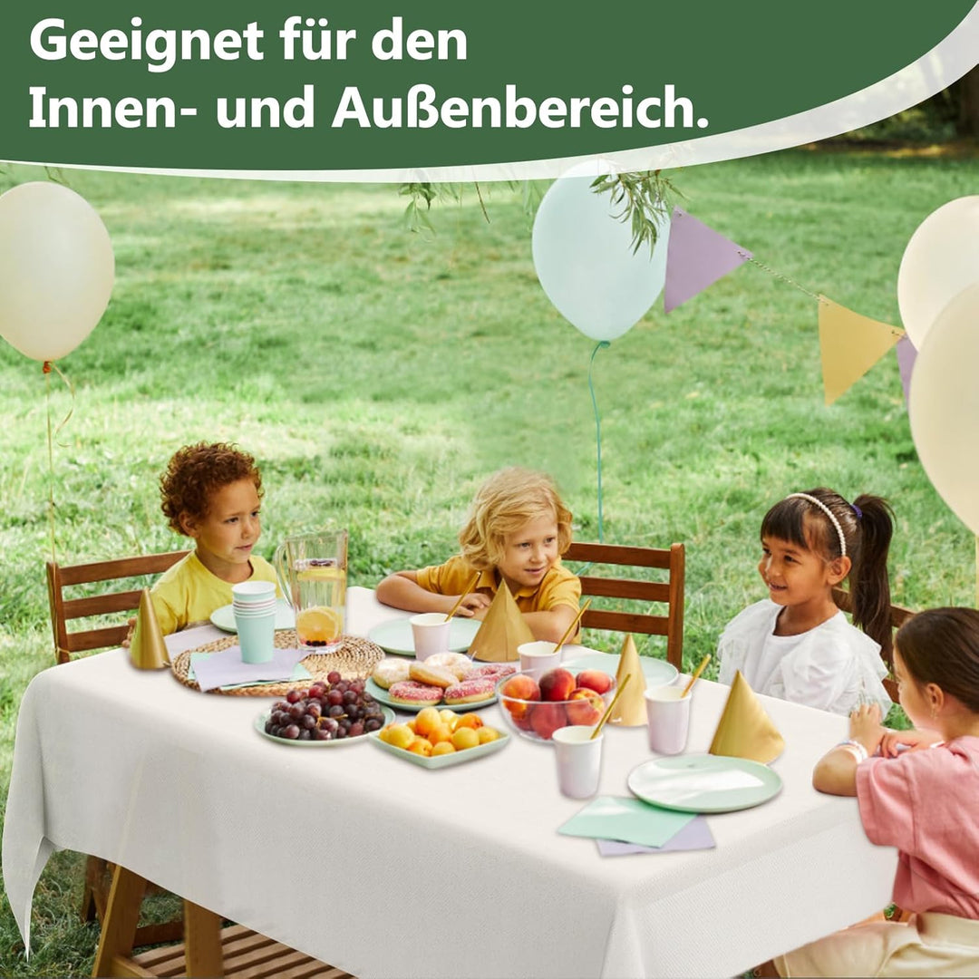 MOKANI Tischdeckenrolle, 1.16 m × 25m, Vliesstoff, Einweg Papiertischdecke Rolle, Tischdecke Bierzel