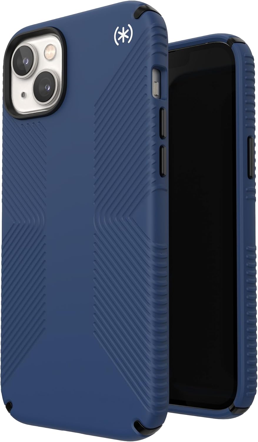 Speck Presidio Grip 2 Schutzhülle für Apple iPhone 14 Plus, Küstenblau Coastal Blue/Black/White, Coa