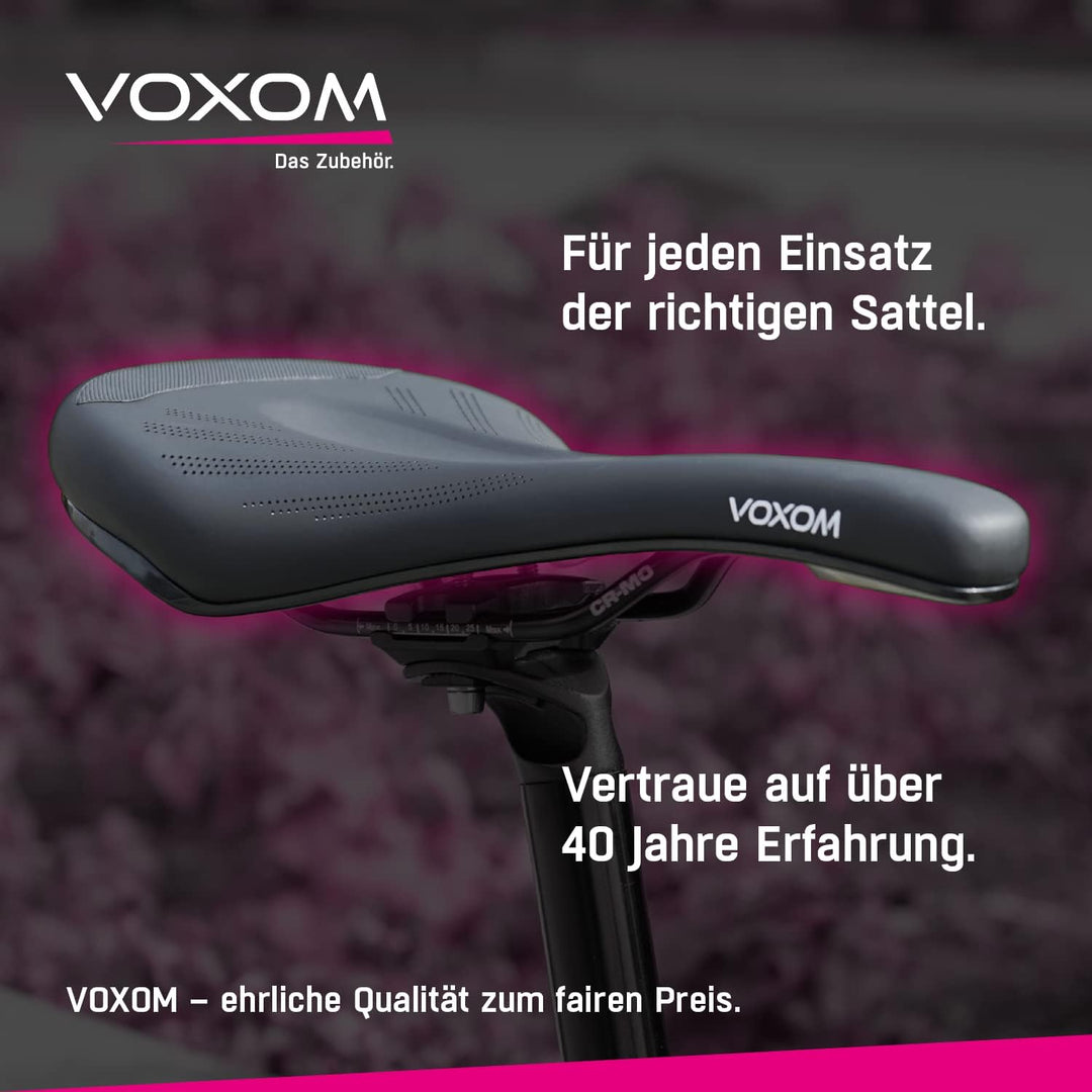 Voxom Sattel Sa10, E-Bike, Schwarz-Weiss, One Size