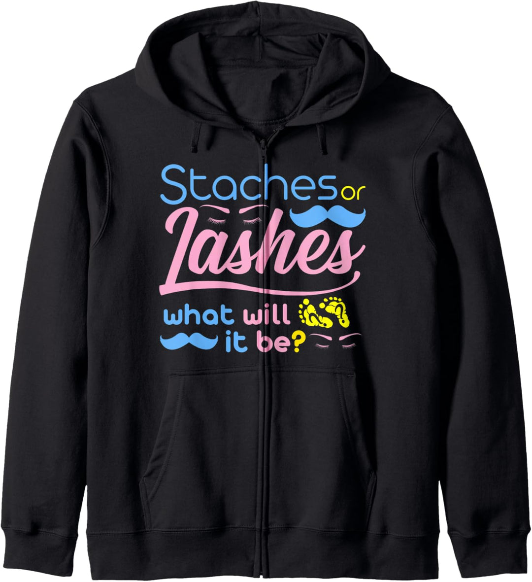 Geschlecht decken Party - staches Oder Lashes Was wird es se Kapuzenjacke