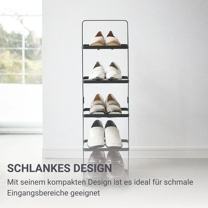 Shoe rack small - Tower - black Schwarz Single, Schwarz Single