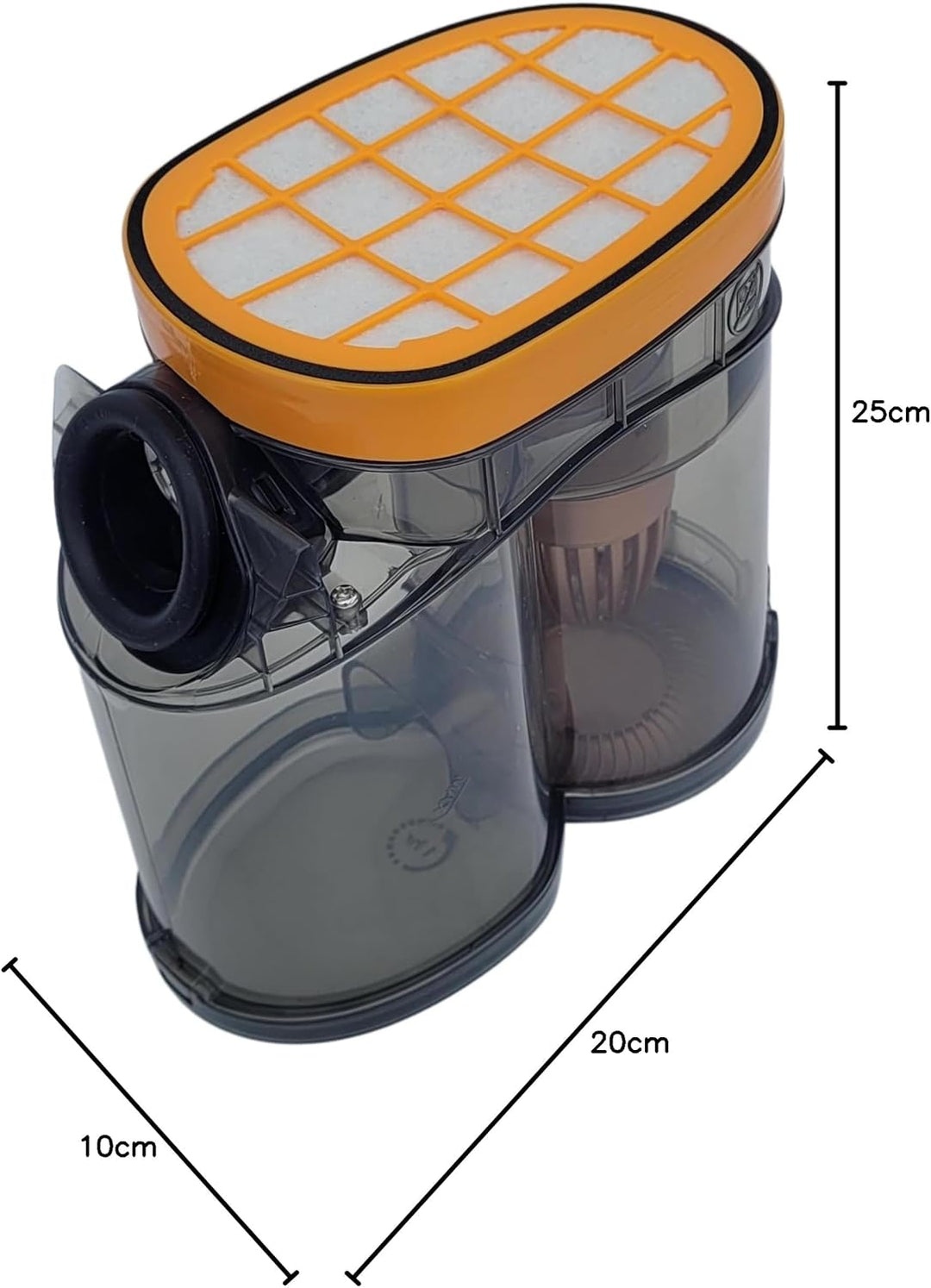 Staubbehälter, kompletter Auffangbehälter CP0681 + Filter für Philips Staubsauger SpeedPro Max, Spee