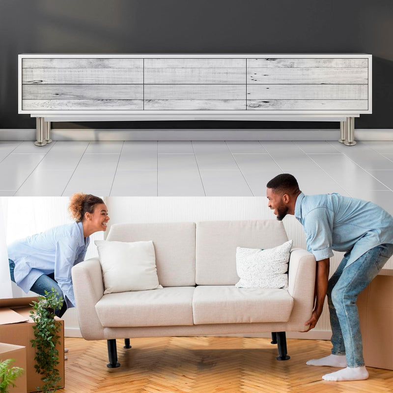 4er SET Möbelfüsse verstellbar Sofafuss Möbelbeine| SCHWARZ MATT | Höhe 30 cm |Ø 38 mm|stabile Ausfü