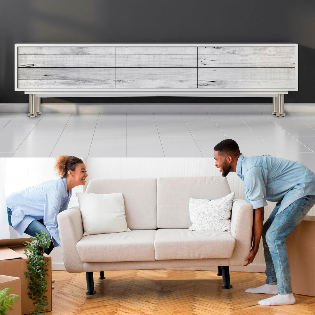 4er SET Möbelfüsse verstellbar Sofafuss Möbelbeine| SCHWARZ MATT | Höhe 25 cm |Ø 38 mm|stabile Ausfü