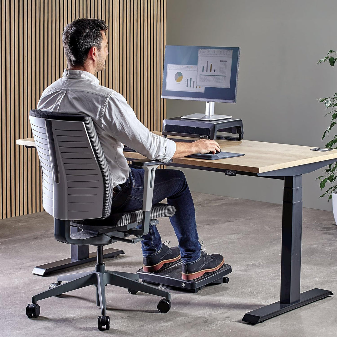 Fellowes 8067001 Fussstütze Professional Series Profi verstellbar mit frei beweglicher Plattform, sc