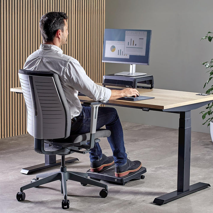 Fellowes 8067001 Fussstütze Professional Series Profi verstellbar mit frei beweglicher Plattform, sc