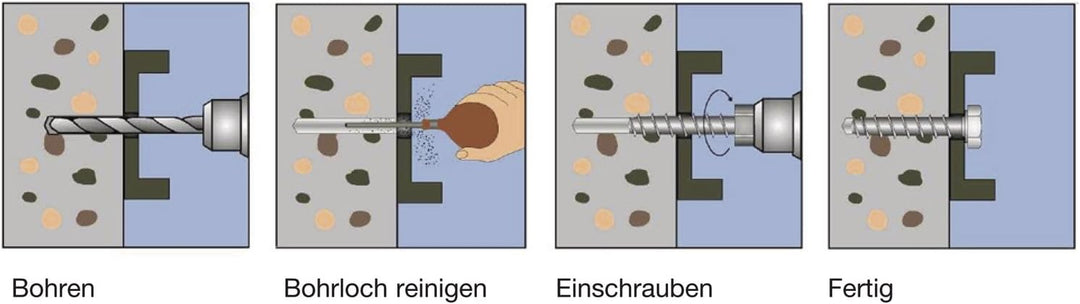 Heco Setzwerkzeug T50 x 286 mit 1/2"-Steckschlüsselantrieb (H)90 x (W)500 x (L)100mm, Setzwerkzeug