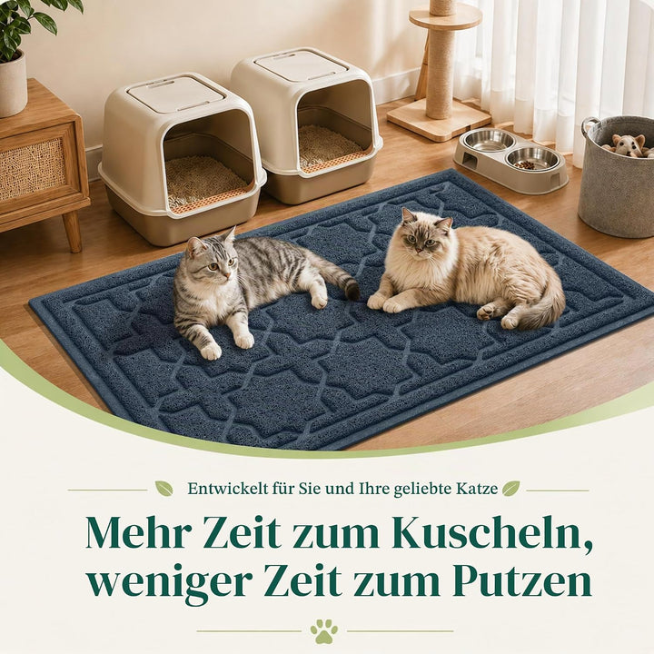 Yimobra Fangmatte für Katzentoilette, leicht zu reinigen, rutschfest, wasserabweisend, weiche Hausti